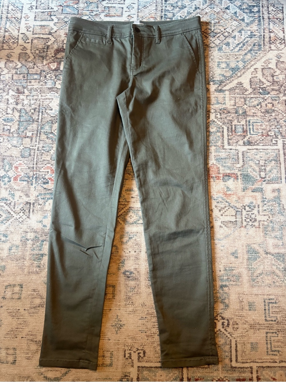 Market & Spruce olive green skinny leg pants, Women’s 4
